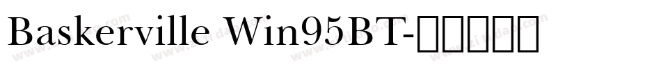 Baskerville Win95BT字体转换